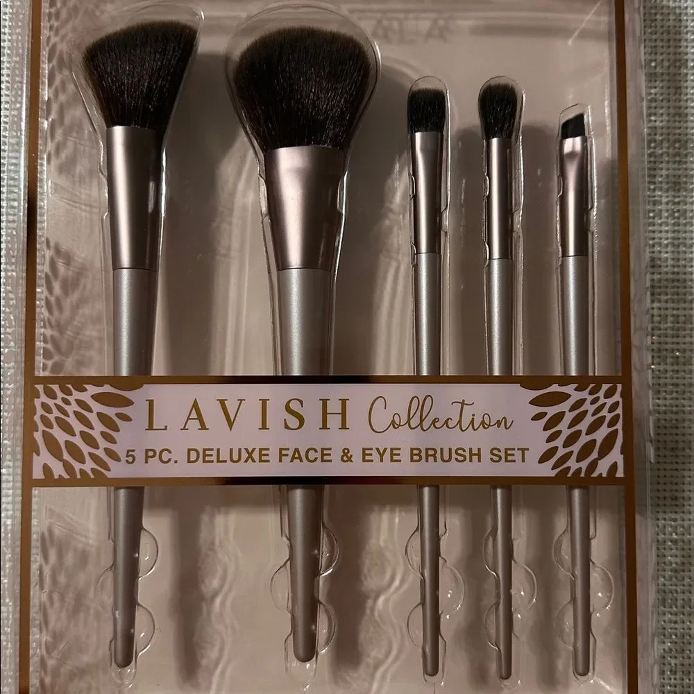 CALA Rose Gold Lavish Collection 5 pc Face & Eye Brush Set